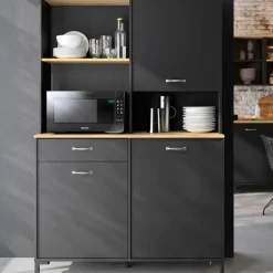 DIAGONE Microgolfkast Manchester - 119 x 41 x 180 cm - Helvezia Oak-design