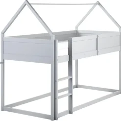 Beliani DIENNE - Kinderbed - Grijs - 90 x 200 cm - Dennenhout New