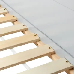 Beliani DIENNE - Kinderbed - Grijs - 90 x 200 cm - Dennenhout New