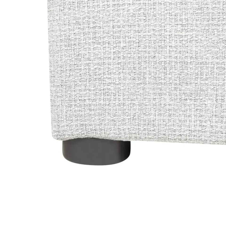 Beliani DINAN - Eenpersoonsbed - Lichtgrijs - 90 x 200 cm - Polyester Discount