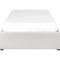 Beliani DINAN - Eenpersoonsbed - Lichtgrijs - 90 x 200 cm - Polyester Discount