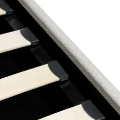 Beliani DINAN - Eenpersoonsbed - Lichtbeige - 90 x 200 cm - Polyester Hot