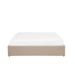 Beliani DINAN - Tweepersoonsbed - Beige - 140 x 200 cm - Polyester Online