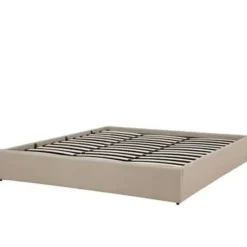 Beliani DINAN - Tweepersoonsbed - Beige - 180 x 200 cm - Polyester Online