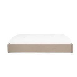 Beliani DINAN - Tweepersoonsbed - Beige - 180 x 200 cm - Polyester Online