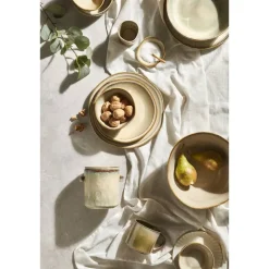 Leen Bakker Dinerbord Anna - beige - stoneware - Ø27 cm Best