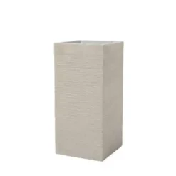 Beliani DION - Bloempot - Lichtbeige - Klei-vezelmengsel Online