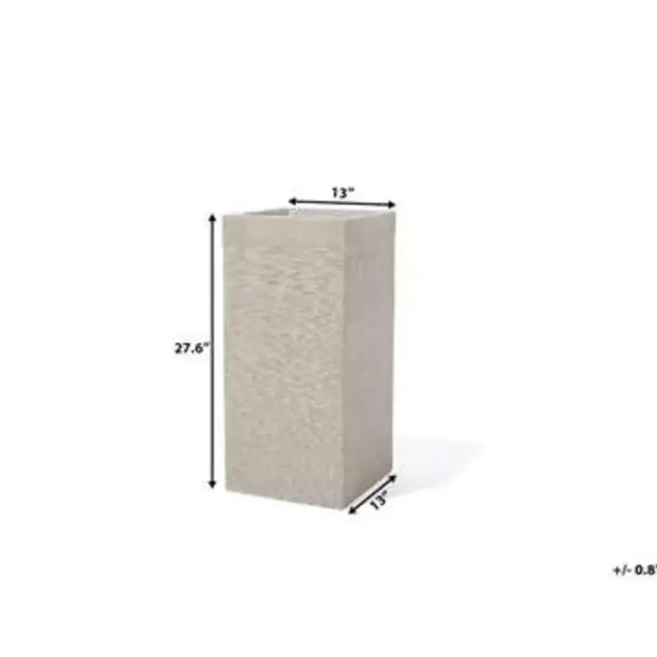 Beliani DION - Bloempot - Lichtbeige - Klei-vezelmengsel Online