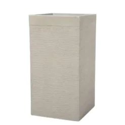 Beliani DION - Plantenbak - Lichtbeige - 40 cm - Klei-vezelmengsel Outlet