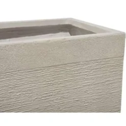 Beliani DION - Plantenbak - Lichtbeige - 40 cm - Klei-vezelmengsel Outlet