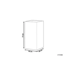 Beliani DION - Plantenbak - Lichtbeige - 40 cm - Klei-vezelmengsel Outlet