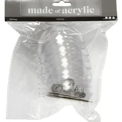 Merkloos DIY Kerstballen - 5x - transparant - D8 cm - kunststof Best