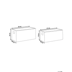 Beliani DONGHA - Manden set van 2 - Natuurlijk - Zeegras Sale