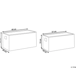 Beliani DONGHA - Manden set van 2 - Natuurlijk - Zeegras Sale