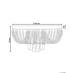 Beliani DORNAS - Kroonluchter - Zilver - Ijzer Discount