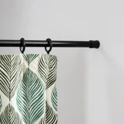 ACAZA Douche Gordijnstang XL, aanpasbaar van 140 tot 260 cm, zelfklemmend, zwart Outlet