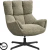Leen Bakker Draaifauteuil Hidde - groen Clearance