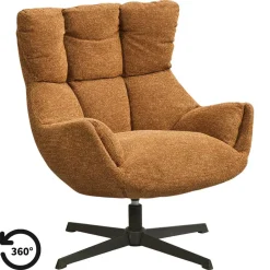 Leen Bakker Draaifauteuil Hidde - terra