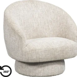 Leen Bakker Draaifauteuil Lieve - beige Hot