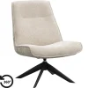 Leen Bakker Draaifauteuil Nora - taupe Outlet