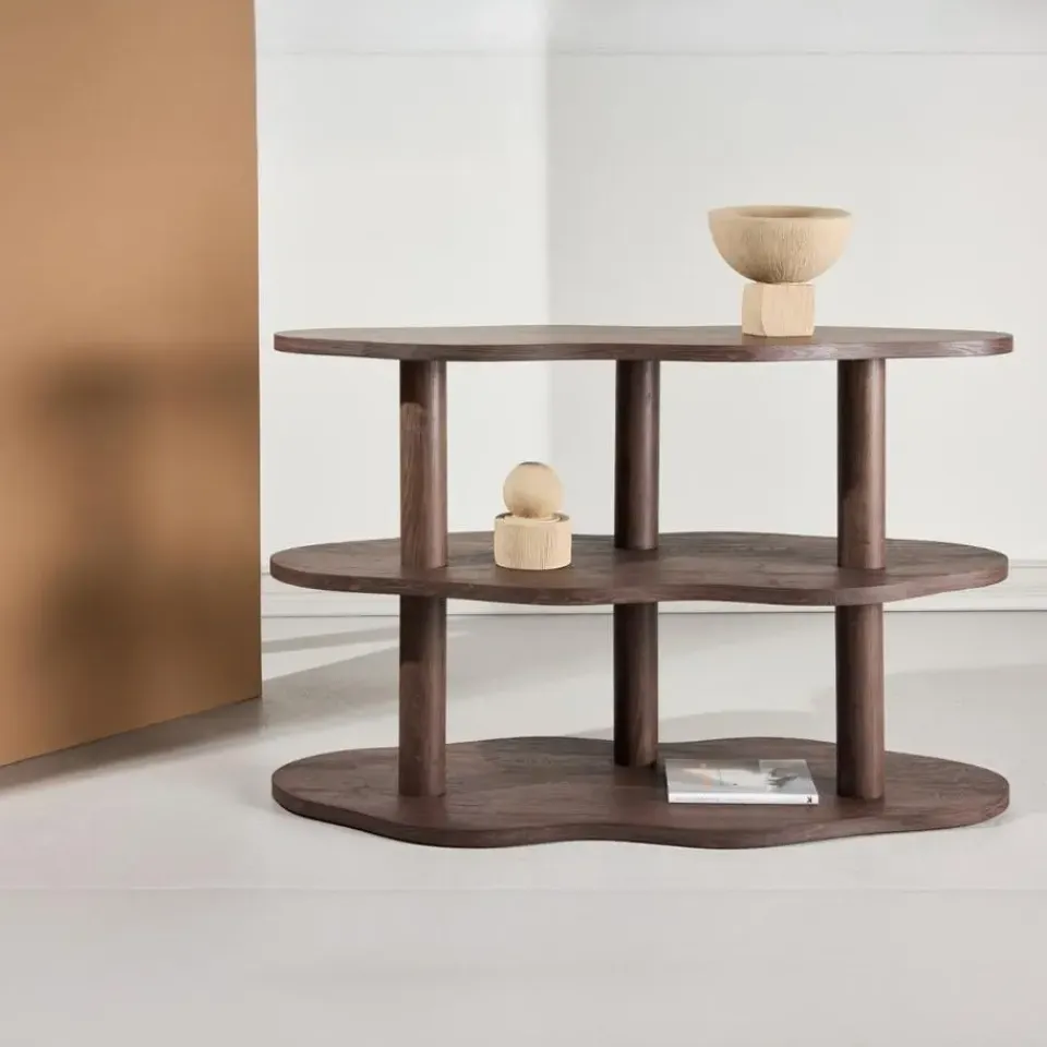 Fjôrd Dressoir Donkerbruin - 120x45x75cm - Moln