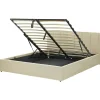 Beliani DREUX - Bed met opbergruimte - Beige - 160 x 200 cm - Polyester New