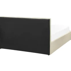 Beliani DREUX - Bed met opbergruimte - Beige - 140 x 200 cm - Polyester Discount