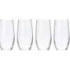 Merkloos Drinkglazen of waterglazen - 4x stuks - gecurved - 360 ml New