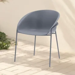 DS4U - Ella kunststof eetkamerstoel - grijs New