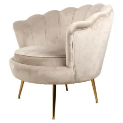 DS4U - Feliz fauteuil velvet champagne/taupe New