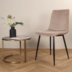 DS4U - Gaby eetkamerstoel velvet champagne New