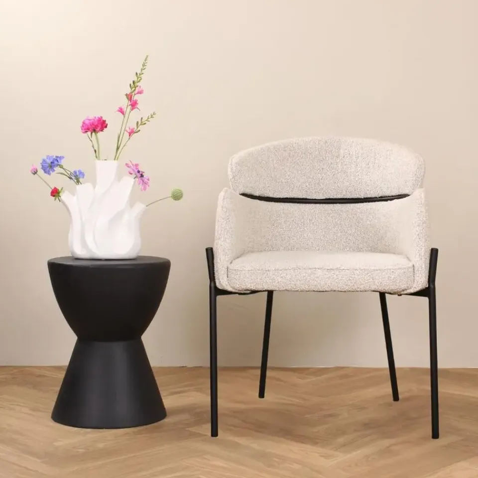 DS4U - Mira eetkamerstoel boucle - beige Discount