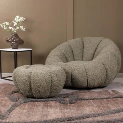 DS4U - Olivia DLX fauteuil teddy - groen Best