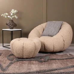 DS4U - Olivia fauteuil set teddy - beige Clearance