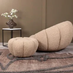 DS4U - Olivia fauteuil set teddy - beige Clearance