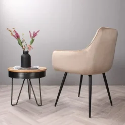 DS4U - Ravi 3.0 eetkamerstoel velours - champagne Clearance