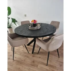 DS4U - Ravi 3.0 eetkamerstoel velours - champagne Clearance