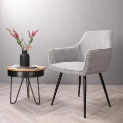 DS4U - Ravi 3.0 eetkamerstoel boucle - grijs Clearance