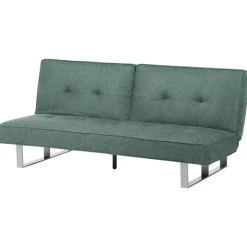 Beliani DUBLIN - Slaapbank 3-zits - Groen - Polyester Discount