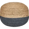 Leen Bakker DUKI - Poef - Marineblauw - 50 cm - Jute Online