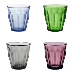 Duralex Drinkglazen Picardie - 4 stuks - gekleurd - glas - 250 ml Hot