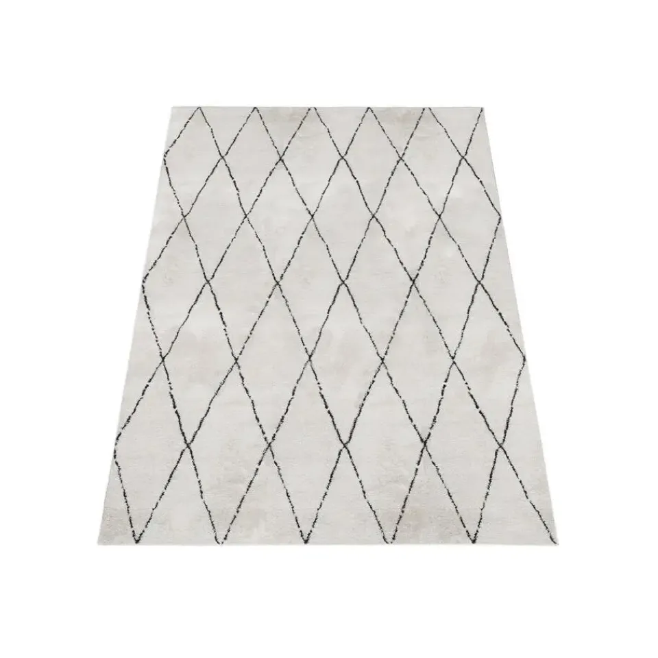 Dutch Lifestyle - Polyester - Vloerkleed - 230x160cm - Wit Clearance