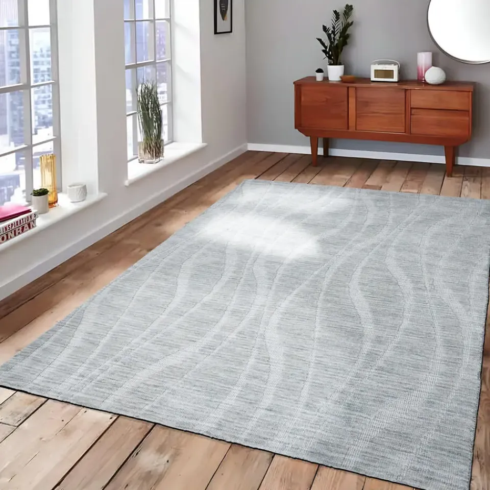 Dutch Lifestyle - Polyester - Vloerkleed - 160x230cm - Grijs Hot