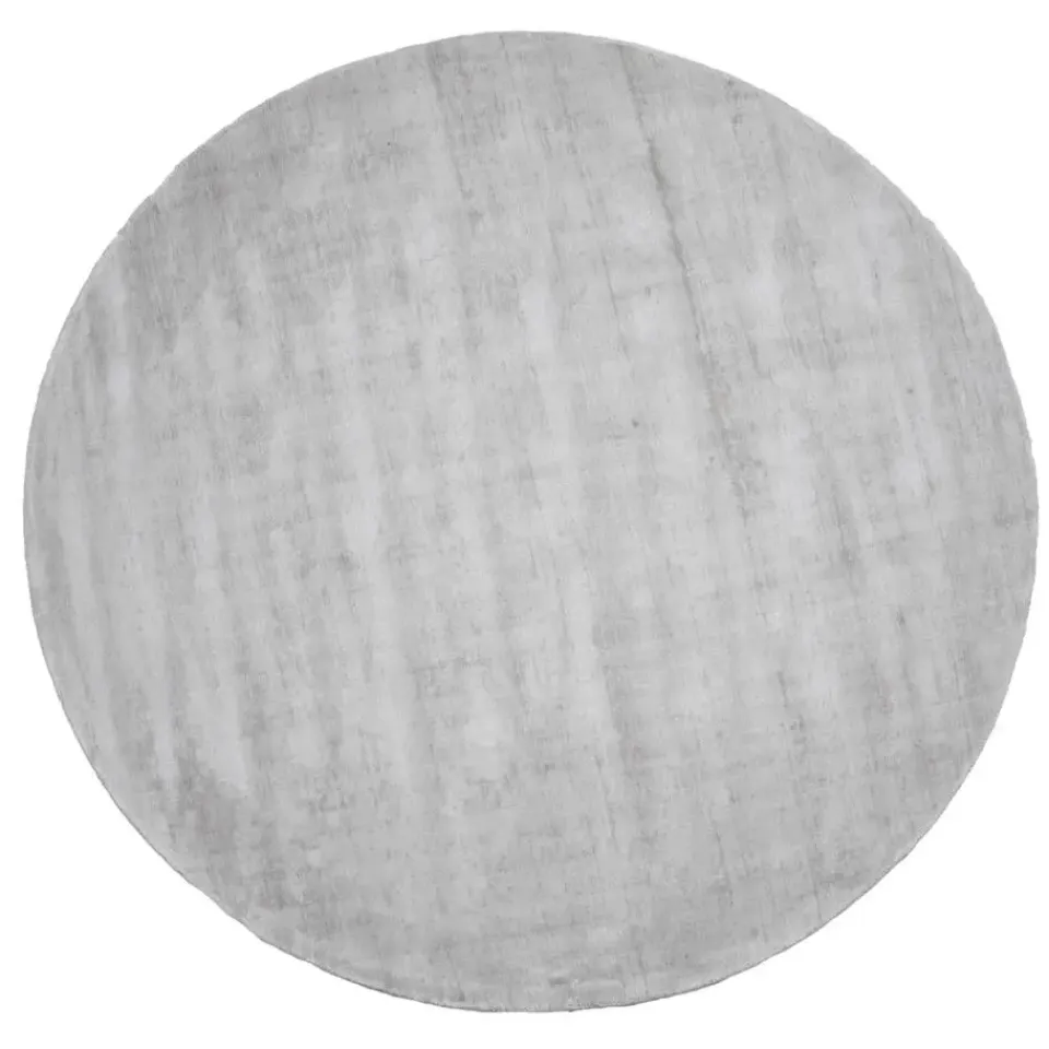 Dutch Lifestyle - Viscose - Vloerkleed - 195cm rond - Grijs Sale