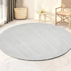 Dutch Lifestyle - Viscose - Vloerkleed - 115cm rond - Beige Sale