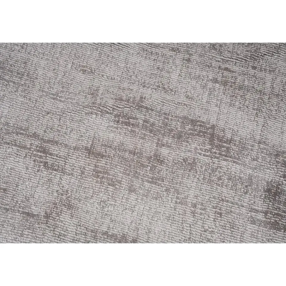 Dutch Lifestyle - Viscose - Vloerkleed - 115cm rond - Grijs Best