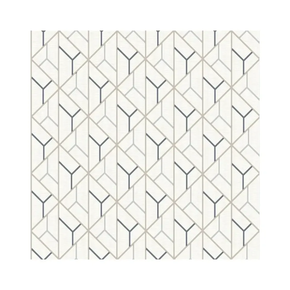 Dutch Wallcoverings - Galactik dessin beige/donkerblauw - 0,53x10,05m Outlet