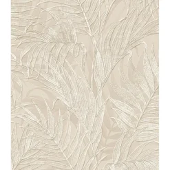 Dutch Wallcoverings - Grace Tropical palm leaf beige - GR322102 Clearance