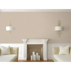 Dutch Wallcoverings - Grace 3d stitched cube beige - GR322305 Best