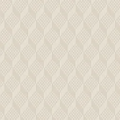 Dutch Wallcoverings - Grace 3D stitched cube cream - GR322302 Clearance